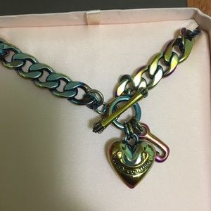 Juicy Couture Metallic Choker Charm Necklace